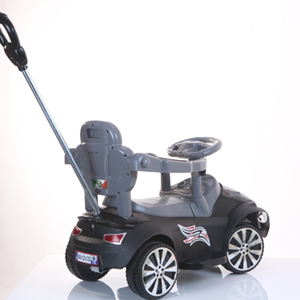 ماشین کودک بی بی ماک طرح آلفا رومئو مشکی-طوسی مدل ZV-10 -اسباب بازی
